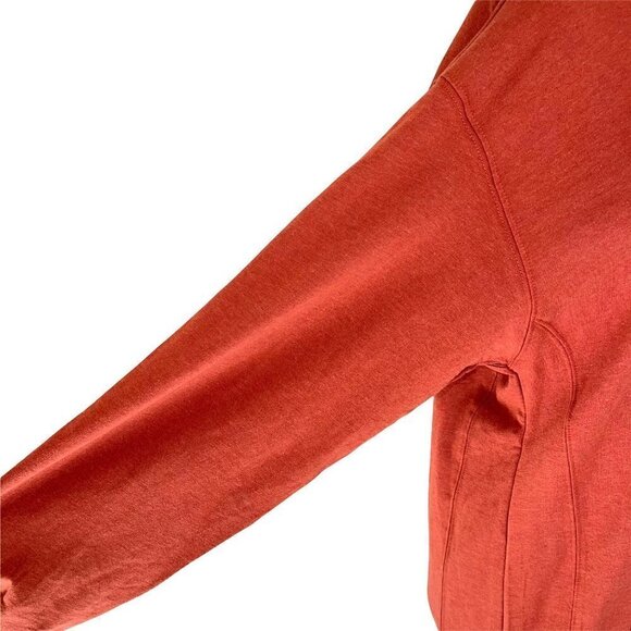 Young Fabulous & Broke Turtleneck Sweater Dress Large Asymmetrical Zipper Orange - Picture 9 of 13